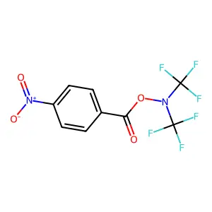 [Bis(trifluoromethyl)amino] 4-nitrobenzoate structure
