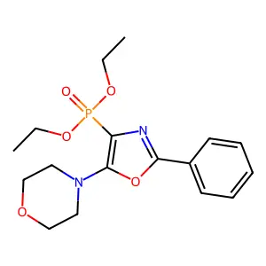 4-(4-Diethoxyphosphoryl-2-phenyl-1,3-oxazol-5-yl)morpholine structure