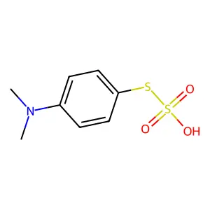 S-(4-(Dimethylamino)phenyl) o-hydrogen sulfurothioate structure