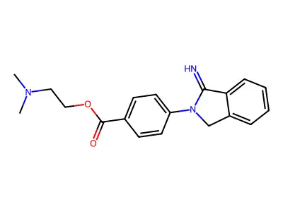 2-(Dimethylamino)ethyl 4-(1-iminoisoindolin-2-yl)benzoate structure