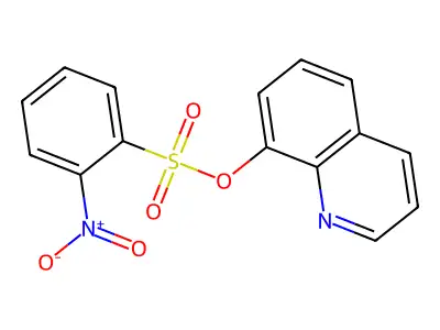 Quinolin-8-yl 2-nitrobenzenesulfonate structure