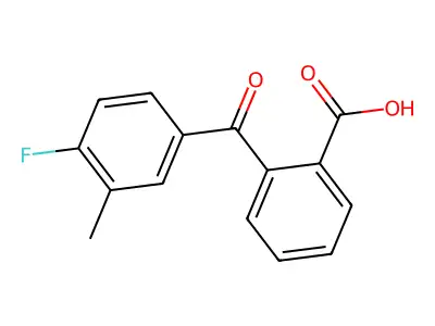 2-(4-Fluoro-3-methylbenzoyl)benzoic acid structure