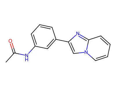 N-(3-imidazo[1,2-a]pyridin-2-ylphenyl)acetamide structure