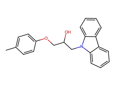 1-Carbazol-9-yl-3-(4-methylphenoxy)propan-2-ol structure