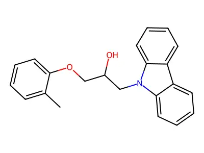 1-Carbazol-9-yl-3-(2-methylphenoxy)propan-2-ol structure