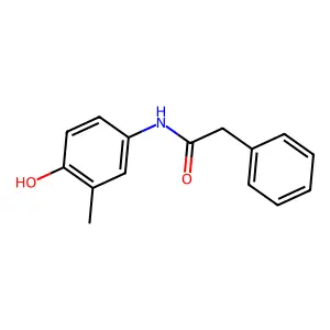 N-(4-hydroxy-3-methylphenyl)-2-phenylacetamide structure