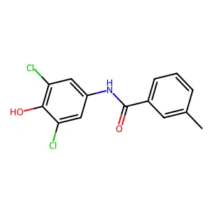 N-(3,5-dichloro-4-hydroxyphenyl)-3-methylbenzamide structure