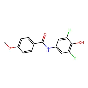 N-(3,5-dichloro-4-hydroxyphenyl)-4-methoxybenzamide structure