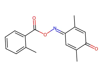 [(2,5-Dimethyl-4-oxocyclohexa-2,5-dien-1-ylidene)amino] 2-methylbenzoate structure