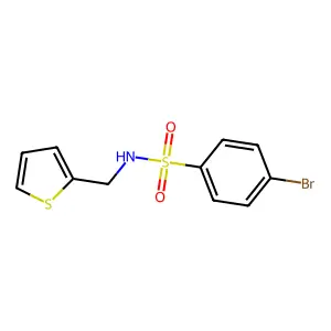4-bromo-N-(2-thienylmethyl)benzenesulfonamide structure