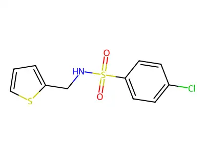 4-chloro-N-(thiophen-2-ylmethyl)benzenesulfonamide structure