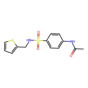 N-[4-(thiophen-2-ylmethylsulfamoyl)phenyl]acetamide structure
