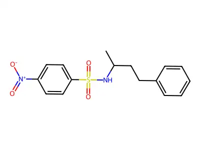 4-nitro-N-(4-phenylbutan-2-yl)benzenesulfonamide structure