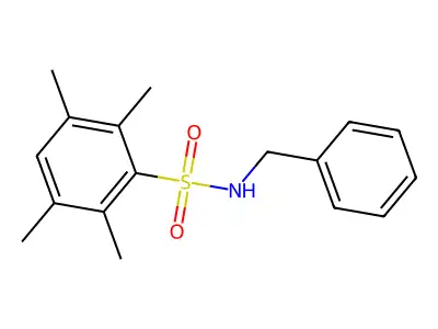 N-benzyl-2,3,5,6-tetramethylbenzenesulfonamide structure