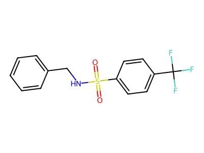 N-benzyl-4-(trifluoromethyl)benzenesulfonamide structure