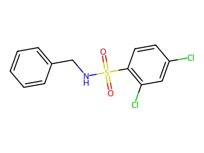 N-benzyl-2,4-dichlorobenzenesulfonamide structure