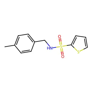N-[(4-methylphenyl)methyl]thiophene-2-sulfonamide structure