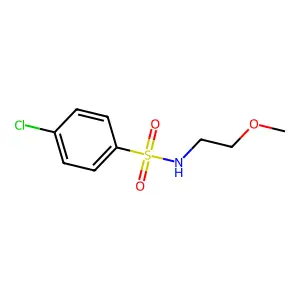 4-chloro-N-(2-methoxyethyl)benzenesulfonamide structure