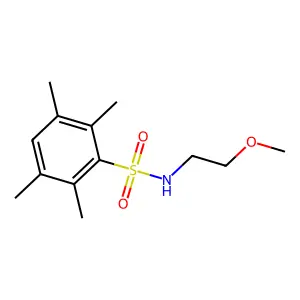 N-(2-methoxyethyl)-2,3,5,6-tetramethylbenzenesulfonamide structure