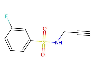 3-Fluoro-N-(prop-2-yn-1-yl)benzene-1-sulfonamide structure