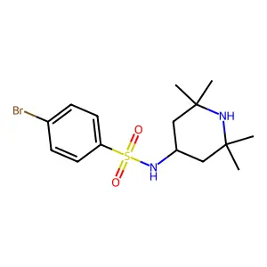 4-bromo-N-(2,2,6,6-tetramethylpiperidin-4-yl)benzenesulfonamide structure