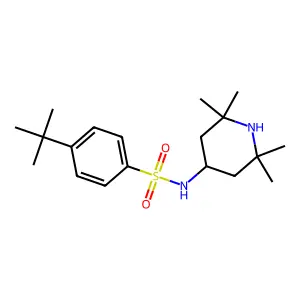 4-tert-Butyl-N-(2,2,6,6-tetramethyl-piperidin-4-yl)-benzenesulfonamide structure
