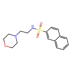 (2-Morpholin-4-ylethyl)(2-naphthylsulfonyl)amine structure