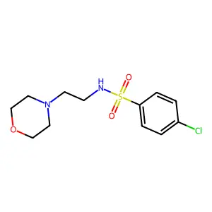 ((4-Chlorophenyl)sulfonyl)(2-morpholin-4-ylethyl)amine structure