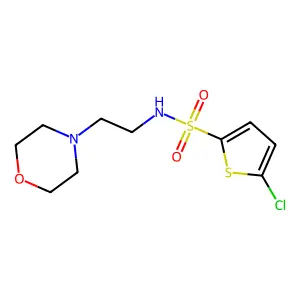 5-Chloro-N-(2-morpholinoethyl)thiophene-2-sulfonamide structure