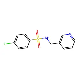 4-chloro-N-(pyridin-3-ylmethyl)benzenesulfonamide structure
