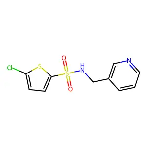 5-chloro-N-[(pyridin-3-yl)methyl]thiophene-2-sulfonamide structure