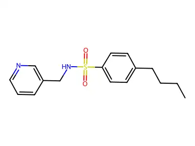 4-Butyl-N-(3-pyridinylmethyl)benzenesulfonamide structure