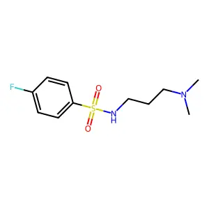 N-[3-(dimethylamino)propyl]-4-fluorobenzenesulfonamide structure