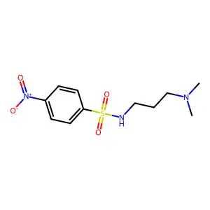 N-[3-(dimethylamino)propyl]-4-nitrobenzenesulfonamide structure
