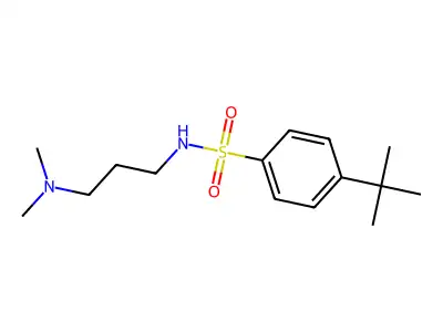 4-tert-butyl-N-[3-(dimethylamino)propyl]benzenesulfonamide structure