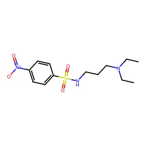 N-[3-(diethylamino)propyl]-4-nitrobenzenesulfonamide structure