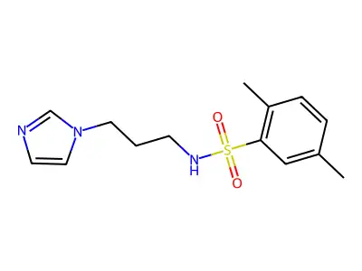 N-(3-Imidazol-1-yl-propyl)-2,5-dimethyl-benzenesulfonamide structure
