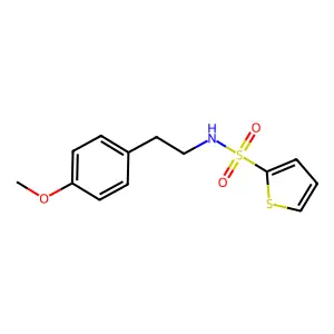 N-[2-(4-methoxyphenyl)ethyl]thiophene-2-sulfonamide structure