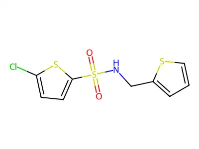 5-chloro-N-(thiophen-2-ylmethyl)thiophene-2-sulfonamide structure