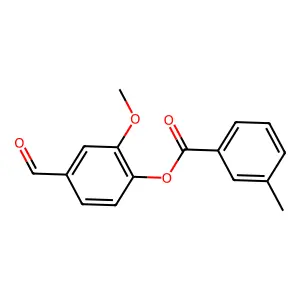 4-Formyl-2-methoxyphenyl 3-methylbenzoate structure
