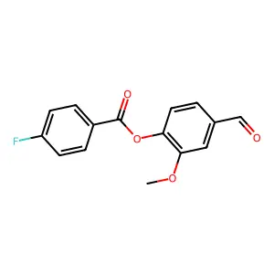 4-Formyl-2-methoxyphenyl 4-fluorobenzoate structure