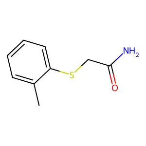 2-((2-Methylphenyl)thio)-acetamide structure