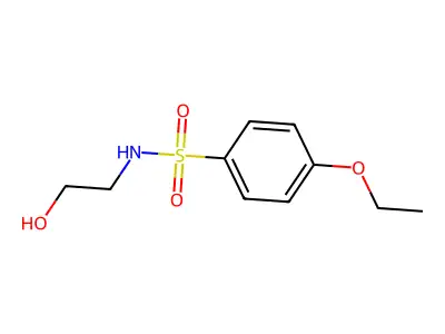4-ethoxy-N-(2-hydroxyethyl)benzenesulfonamide structure