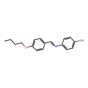 Phenol, 4-[[(4-butoxyphenyl)methylene]amino]- structure