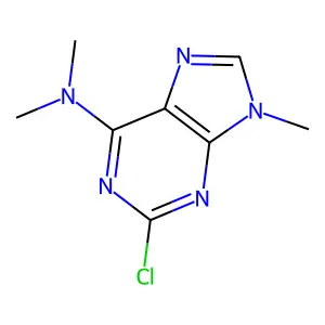 2-氯-N,N,9-三甲基-9H-嘌呤-6-胺 structure