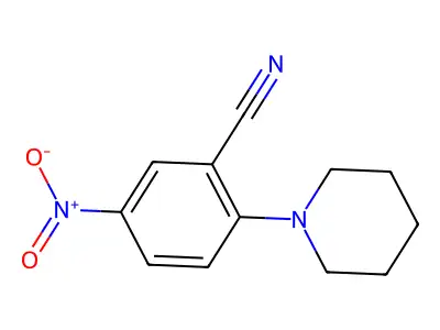 5-Nitro-2-(piperidin-1-yl)benzonitrile structure