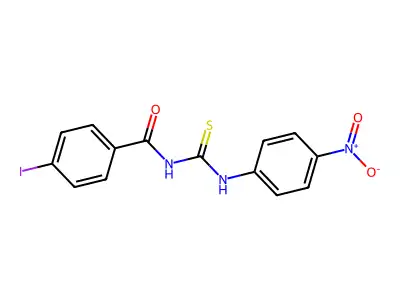 4-iodo-N-[(4-nitrophenyl)carbamothioyl]benzamide structure