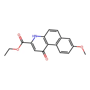 ethyl 8-methoxy-1-oxo-4H-benzo[f]quinoline-3-carboxylate structure