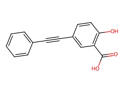 2-Hydroxy-5-(phenylethynyl)benzoic acid structure