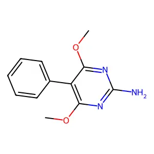 4,6-Dimethoxy-5-phenylpyrimidin-2-ylamine structure